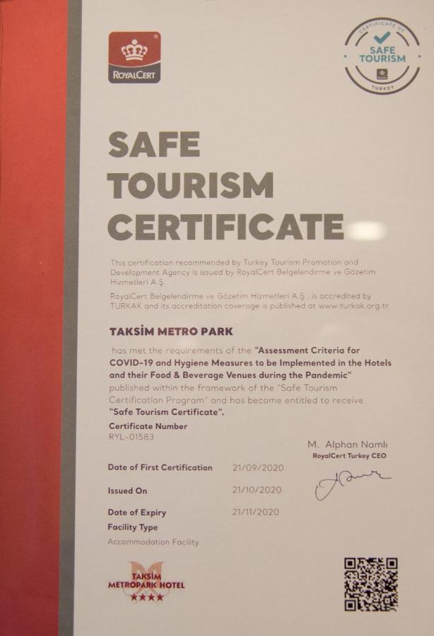Taksim Metropark Hotel Istanbul Bagian luar foto